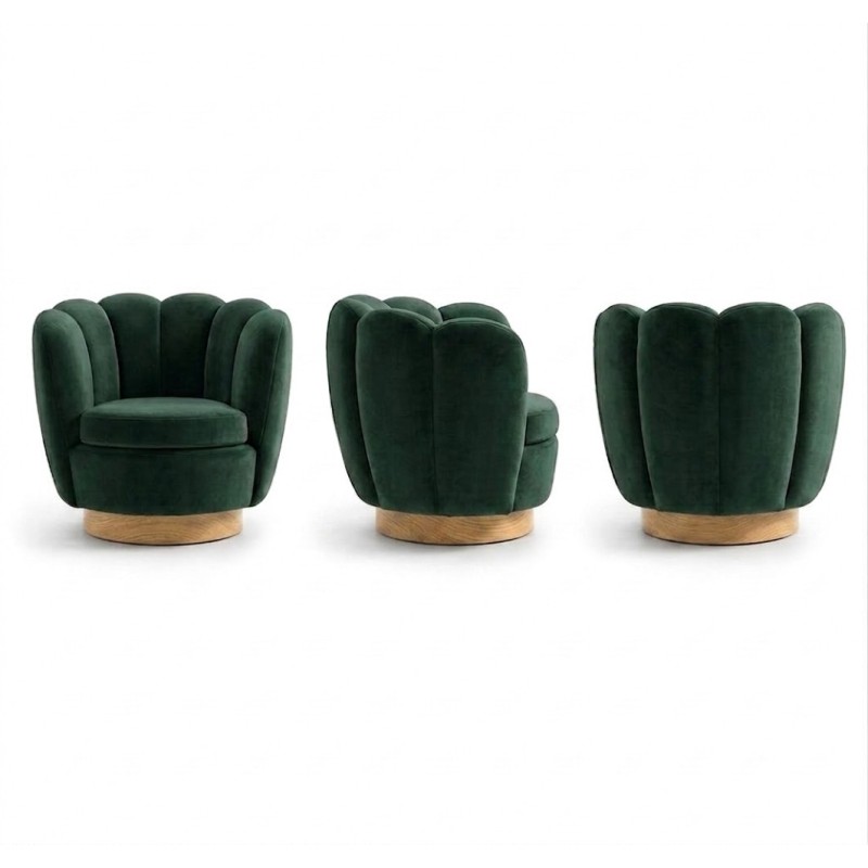 Fotel Eira skandynawski do salonu | Designerski fotel tapicerowany