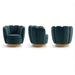 Fotel Eira skandynawski do salonu | Designerski fotel tapicerowany